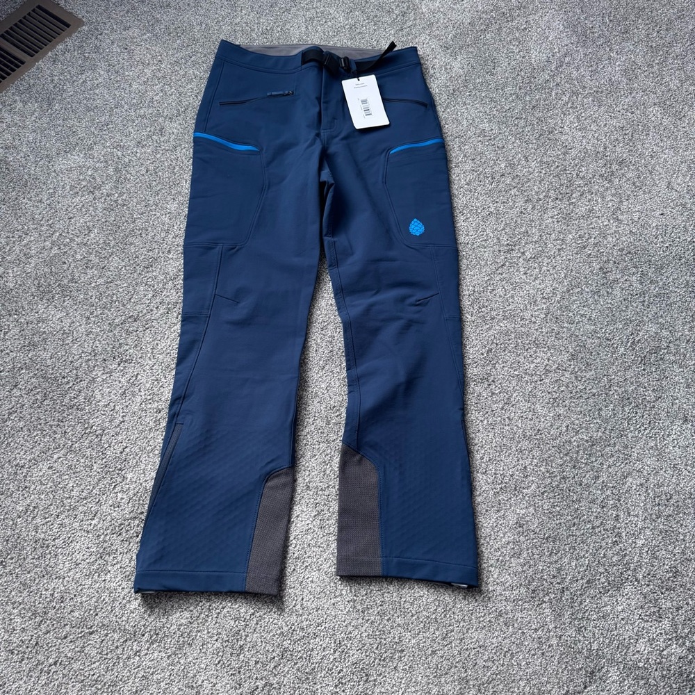 Stio Upslope Touring - soft shell ski pants - navy/midnight hour - men’s 33R NWT
